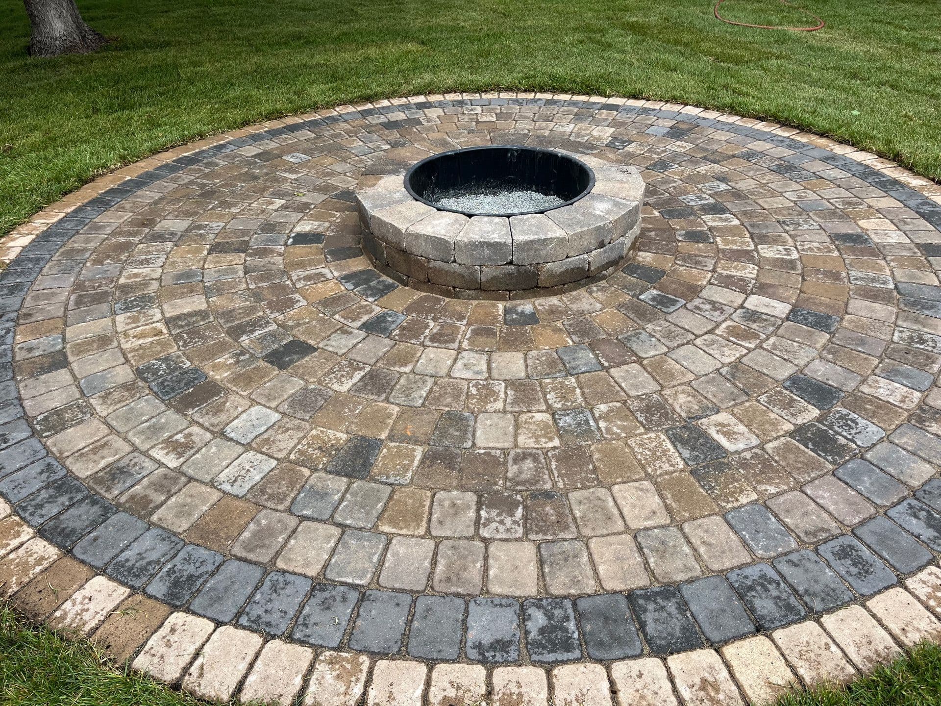 Gallery photos for Backyard Transformation with Fire Pit and Lush Landscaping: Image #1