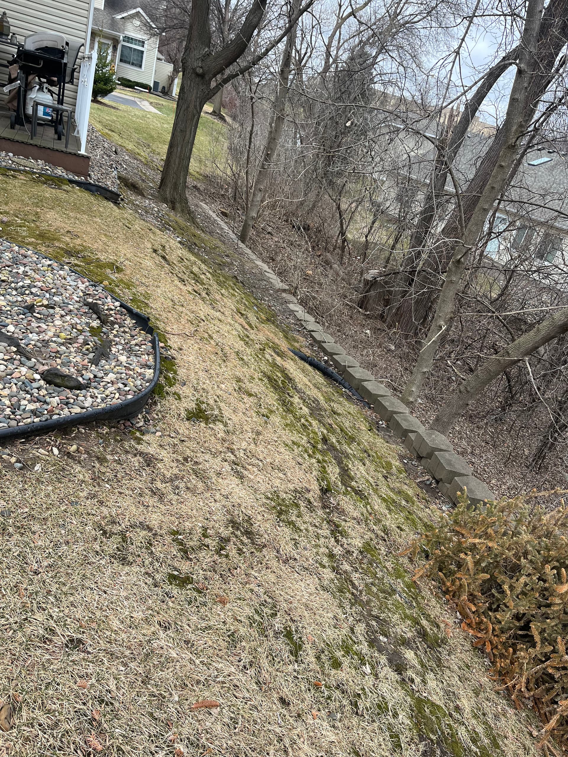 Gallery photos for Failing Retaining Wall Replaced with Recon Big Block in Woodbury: Image #5