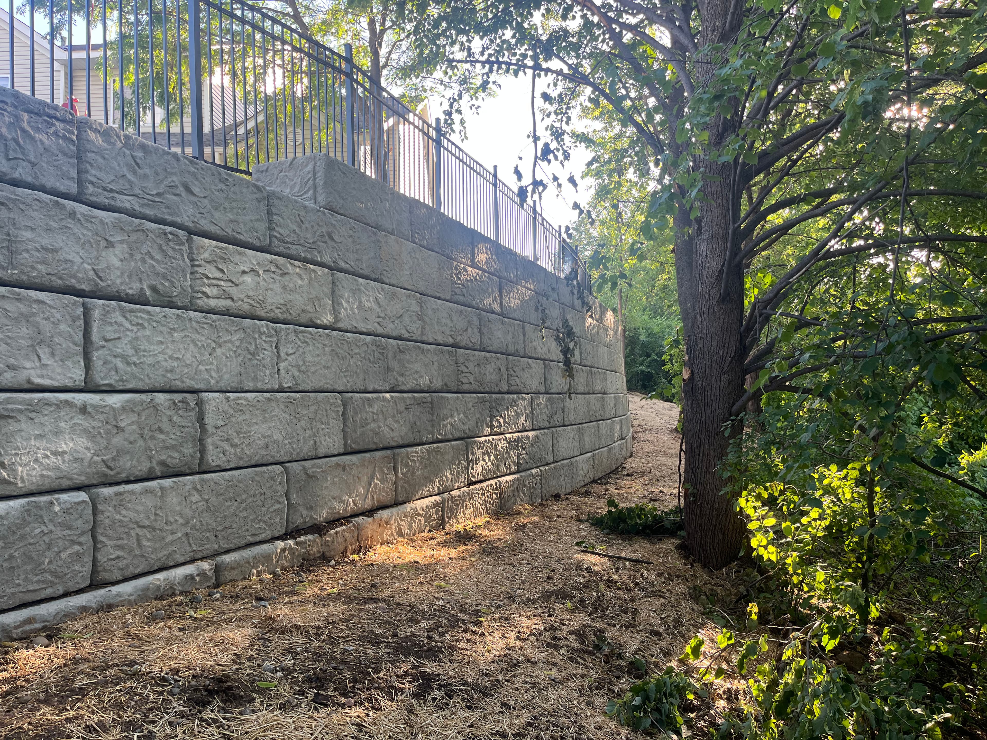 Project Failing Retaining Wall Replaced with Recon Big Block in Woodbury image