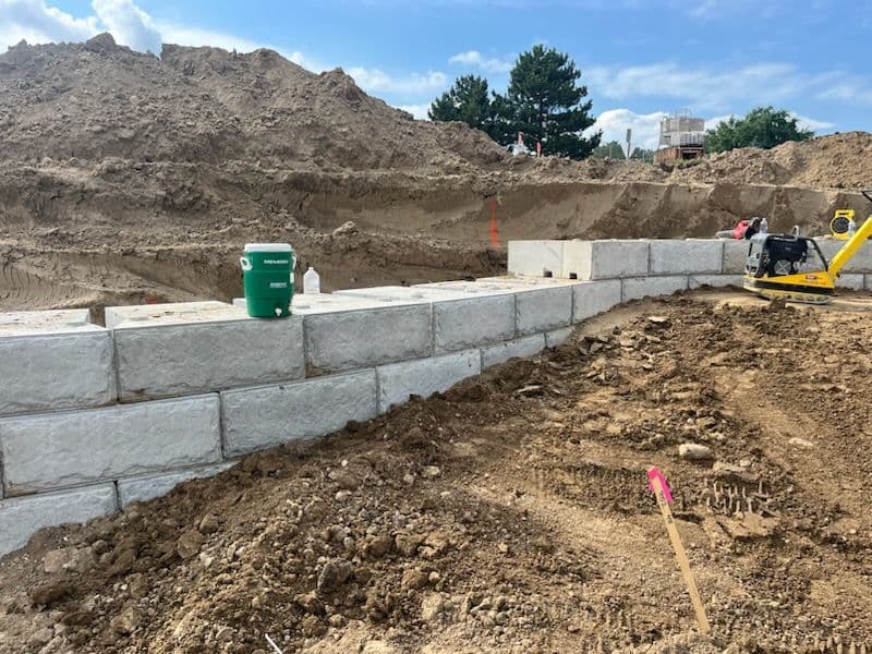 Gallery photos for Massive Retaining Wall Project in Bloomington: Image #1