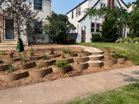 Gallery photos for Stunning Garden Transformation with Tiered Beds: Image #2