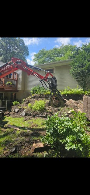 Backyard Transformation with Boulder Walls and Steps