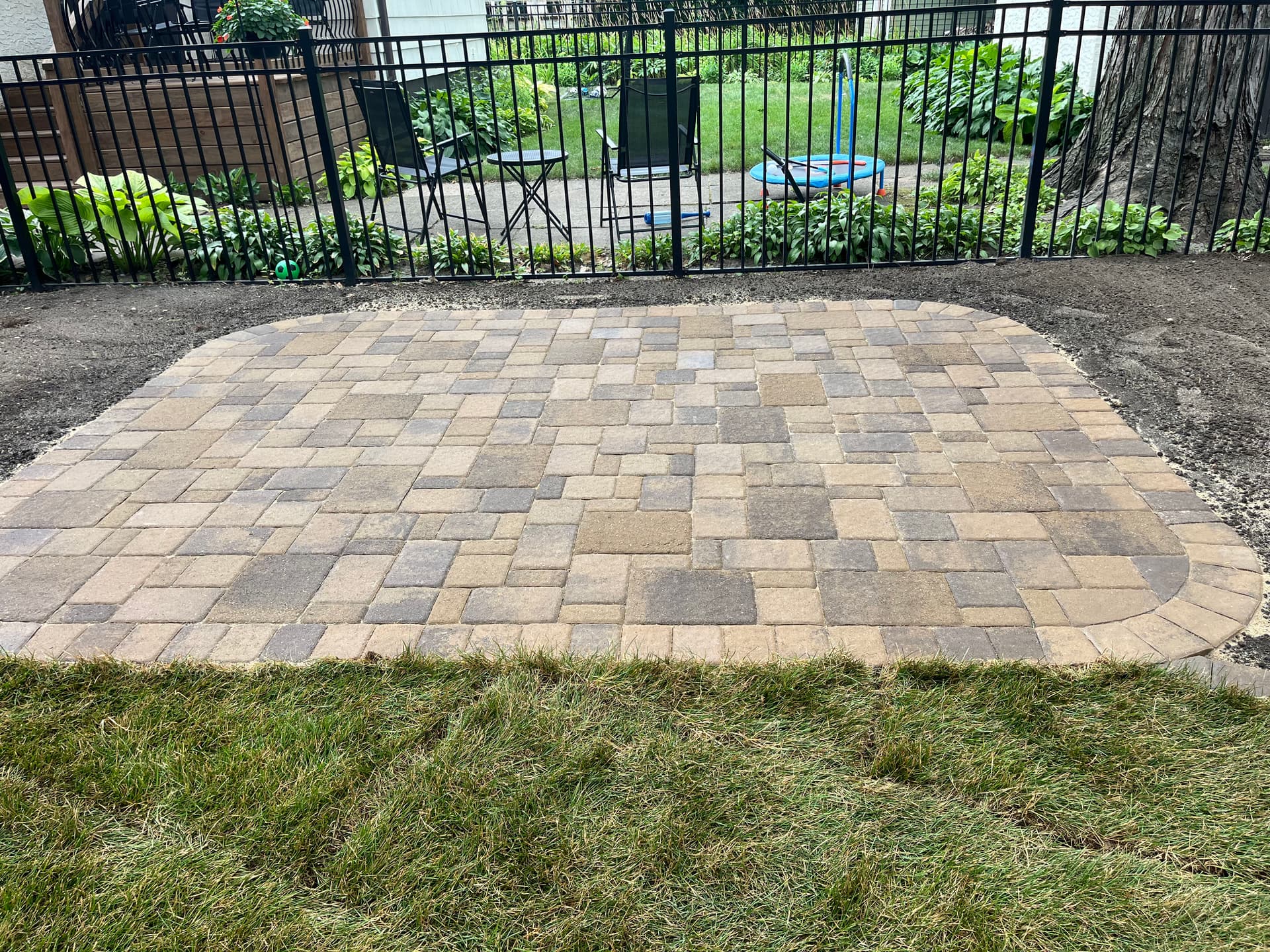 Small Paver Patio and Sod Upgrade in St. Paul image
