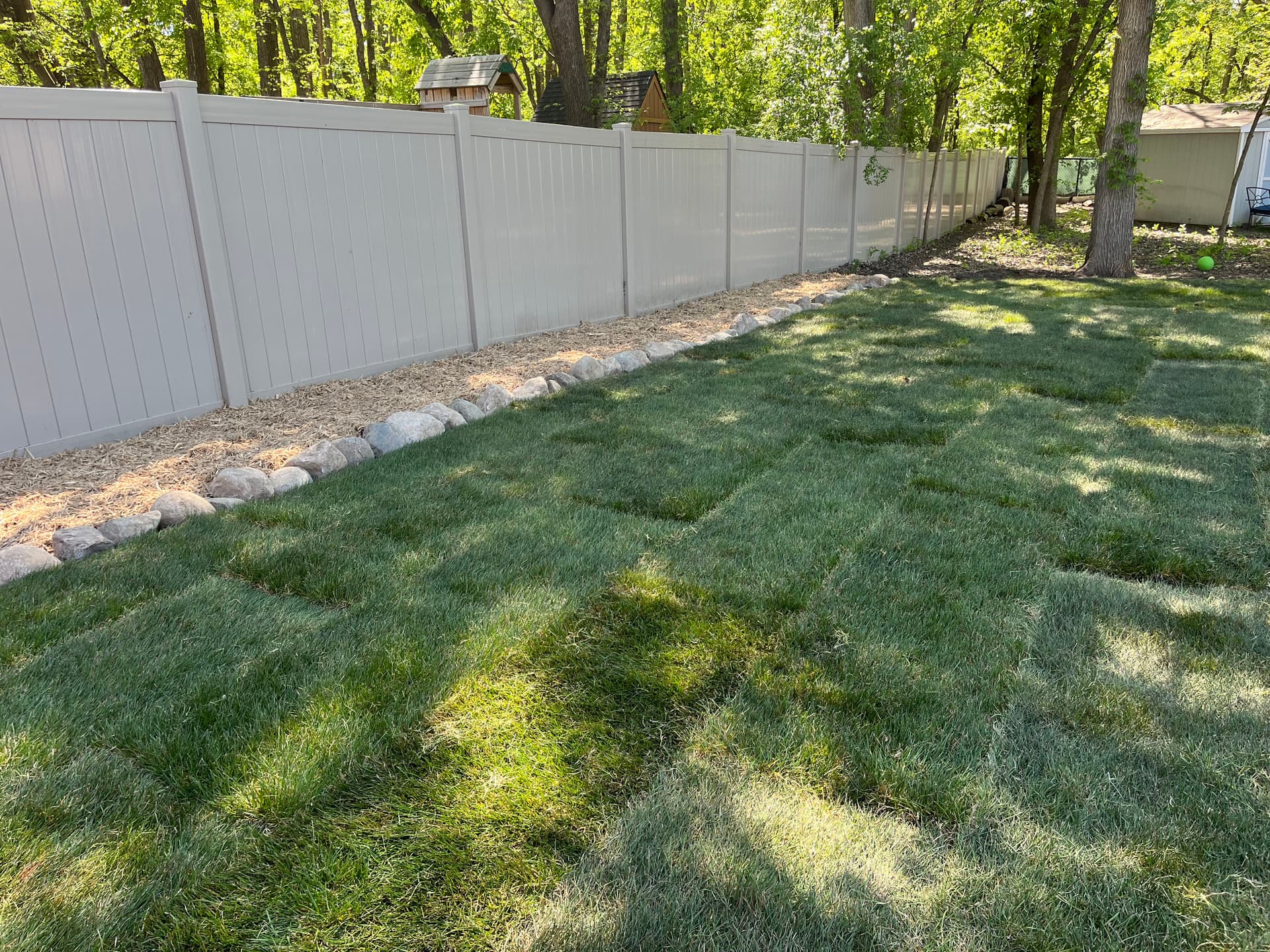 Gallery photos for Paver Patio, Sod and Mulch Upgrade in St. Paul: Image #2