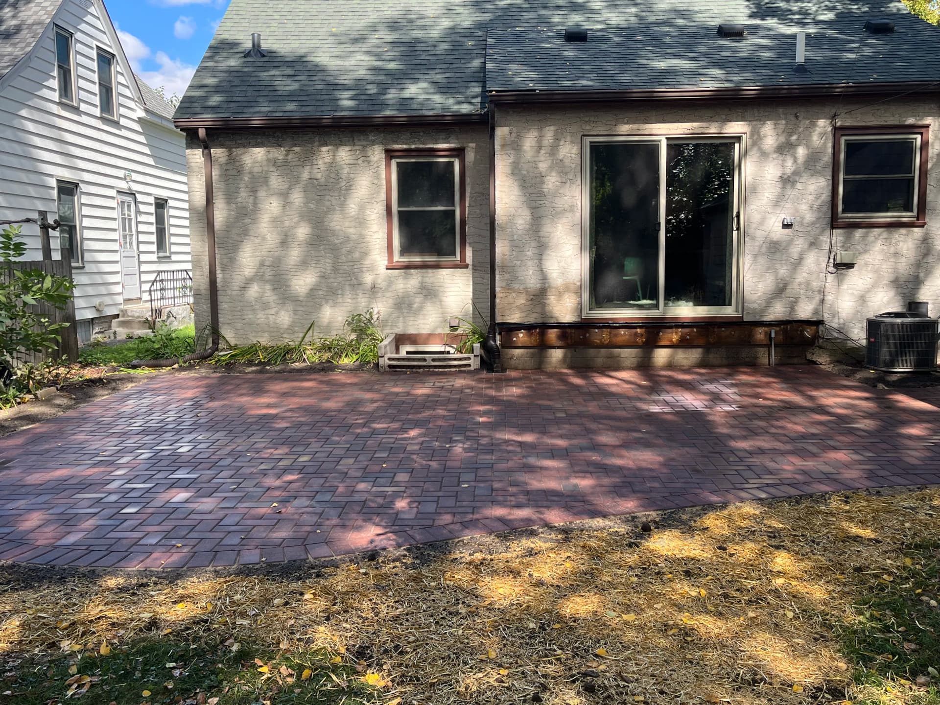 Gallery photos for Old Deck Replaced With a Paver Patio in St. Paul: Image #1