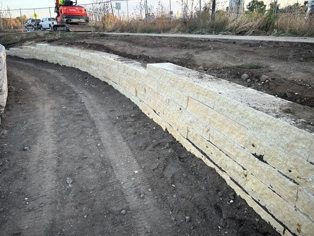 Gallery photos for Crafting a Limestone Retaining Wall in Minneapolis: Image #2